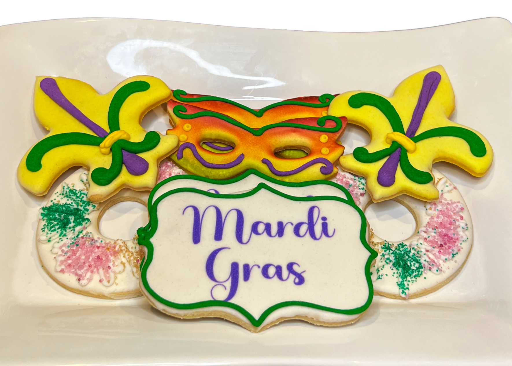 Mardi Gras Cookies-EventCateringHouston.com